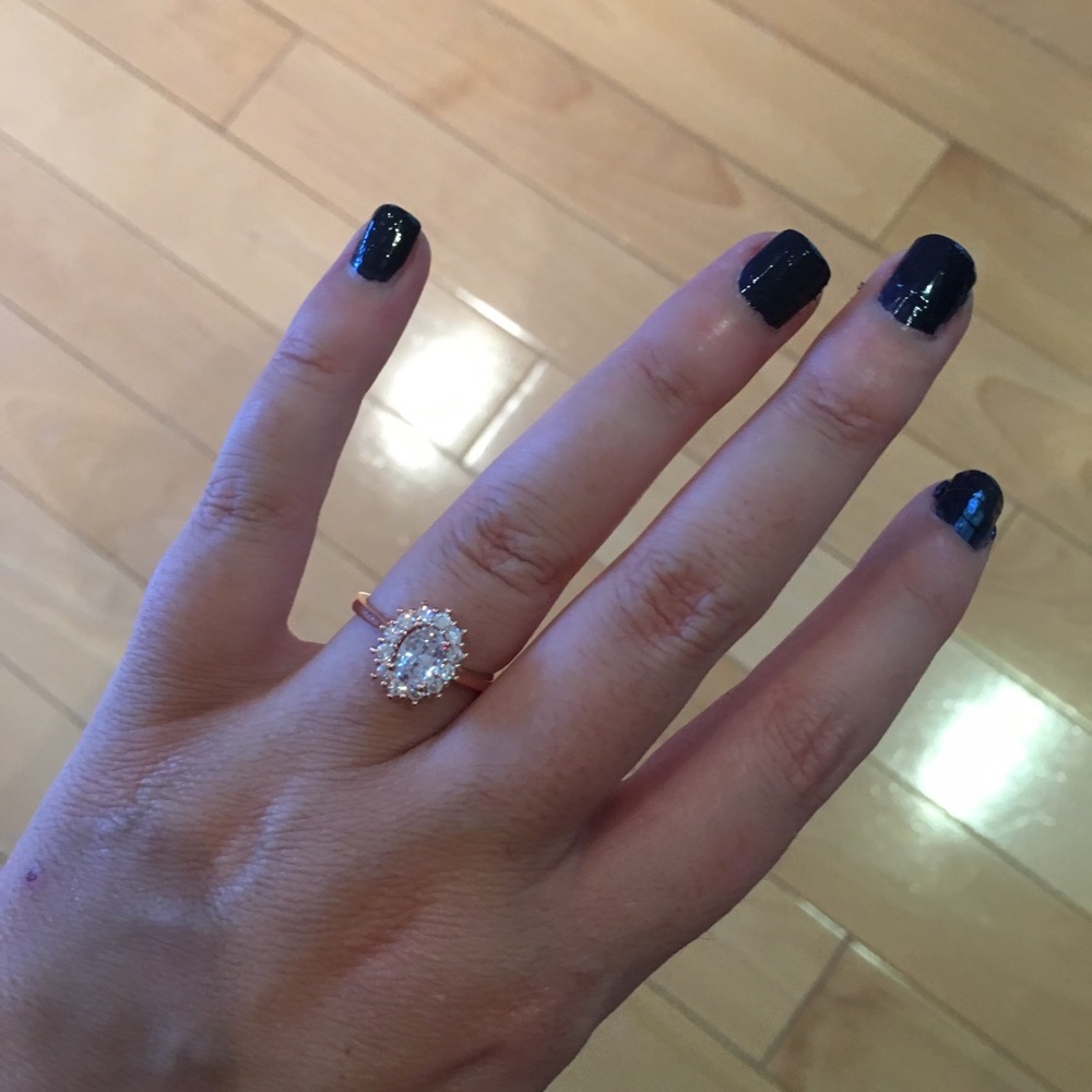 HotRose Gold plated ring - Picture 2 of 8